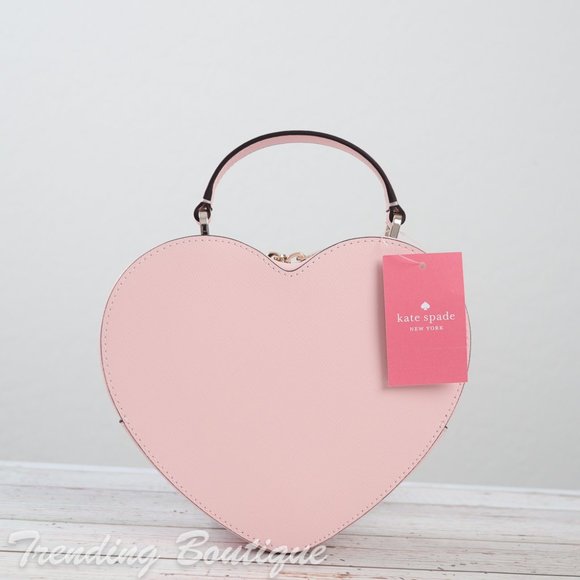 NWT Kate Spade New York Love Shack Heart Crossbody in Chalk Pink - Picture 6 of 13